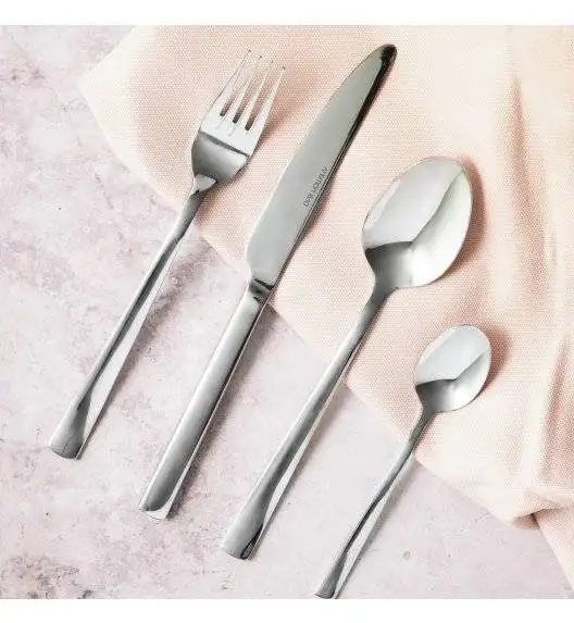 AMBITION PRATO Sztućce Komplet 72 el luzem / 18 osób / połysk