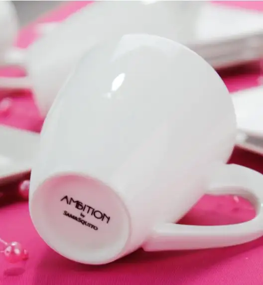 AMBITION PORTO Serwis kawowy 24 elementy dla 12 osób / Porcelana