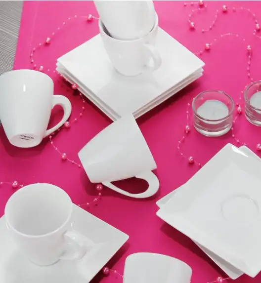 AMBITION PORTO Serwis kawowy 24 elementy dla 12 osób / Porcelana