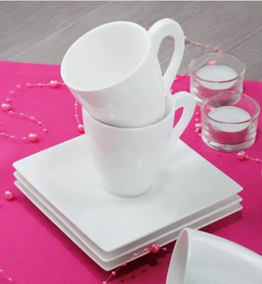 AMBITION PORTO Serwis kawowy 24 elementy dla 12 osób / Porcelana