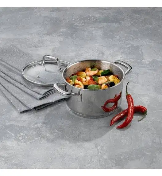 KELA FLAVORIA Komplet garnków z pokrywkami 7 el / indukcja