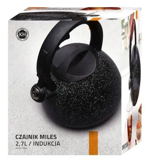 KonigHOFFER MILES Czajnik ze stali nierdzewnej 2,7 L czarny / indukcja