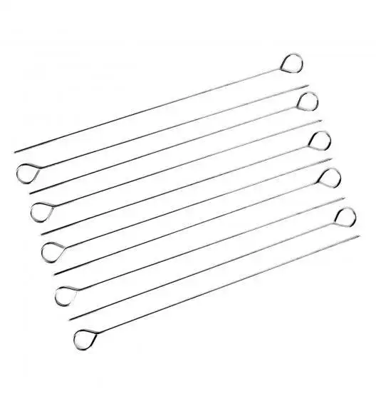 TADAR BBQ Stalowe szpilki do szaszłyków 10 sztuk / 30 cm