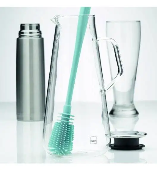 KELA SUSA Silikonowa szczoteczka do mycia karafek, butelek / miętowa, 31 cm