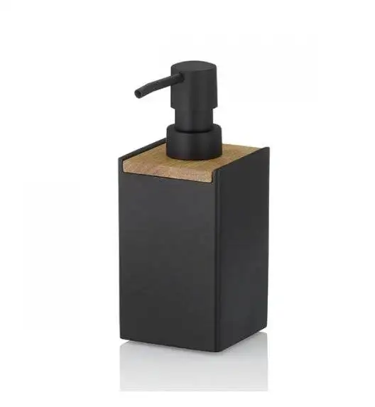 KELA CUBE Dozownik na mydło w płynie 0,4 L / drewno bambusowe