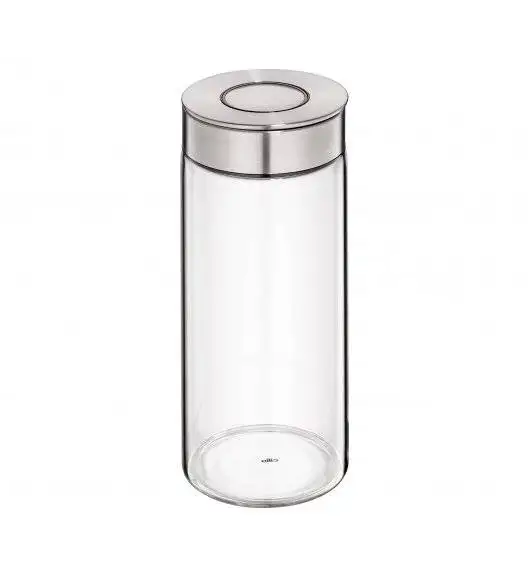 CILIO VETRO Szklany pojemnik kuchenny 1,4 l ze stalową pokrywką