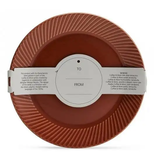 SAGAFORM COFFEE Talerz deserowy 20 cm czerwony / ceramika