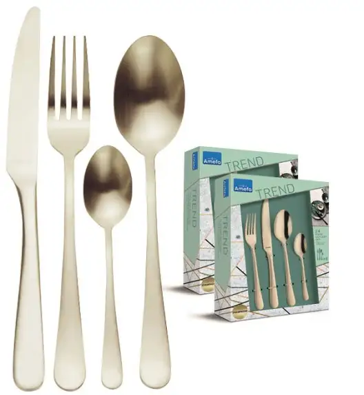 AMEFA AUSTIN VINTAGE Sztućce UE 48 el pudełko / 12 os RETRO STYL / szampańskie / wieczysta gwarancja