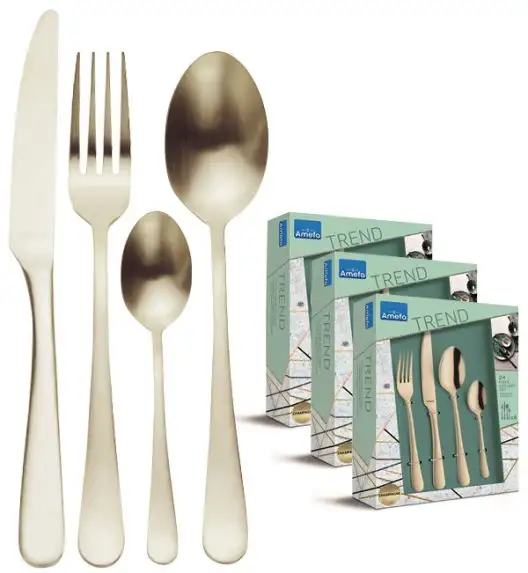 AMEFA AUSTIN VINTAGE Sztućce UE 72 el pudełko / 18 os RETRO STYL / szampańskie / wieczysta gwarancja