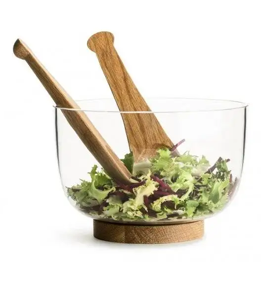 SAGAFORM NATURE Zestaw 2 łyżek do serwowania sałaty / drewno dębowe