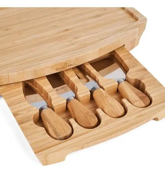 STARKE PRO Deska do sera z 4 akcesoriami do krojenia serów / 32 x 19 x 4,5 cm
