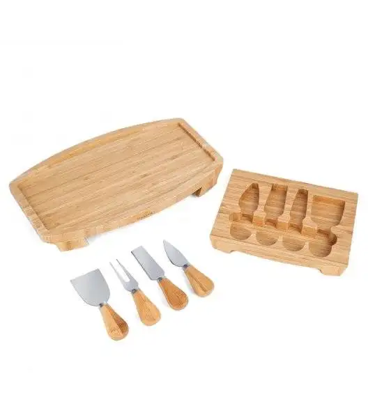STARKE PRO Deska do sera z 4 akcesoriami do krojenia serów / 32 x 19 x 4,5 cm