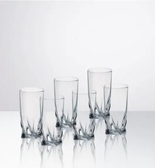 BOHEMIA QUADRO Komplet 12 kieliszków do wódki / szkło kryształowe / CR2A500