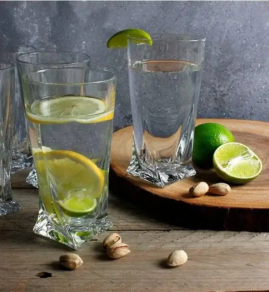 BOHEMIA QUADRO Komplet 12 kieliszków do wódki / szkło kryształowe / CR2A500