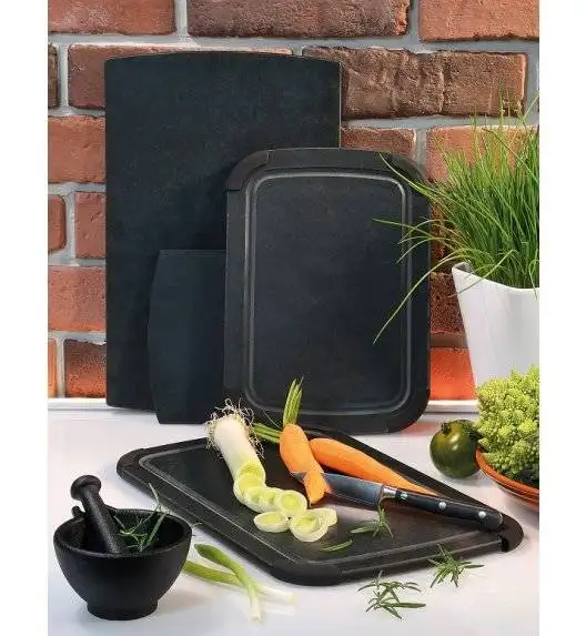 ZASSENHAUS Deska do krojenia z laminatu włókna drzewnego 36 x 23 cm / czarna