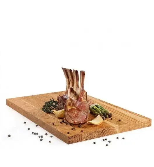 ZASSENHAUS Deska do krojenia z drewna dębowego / 36 x 23 x 2 cm