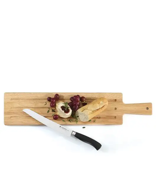 ZASSENHAUS Deska do serwowania z drewna oliwnego z rączką, 60 × 13 cm / FreeForm