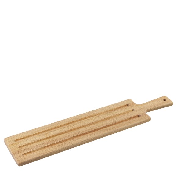 ZASSENHAUS Deska do serwowania z drewna oliwnego z rączką, 60 × 13 cm / FreeForm