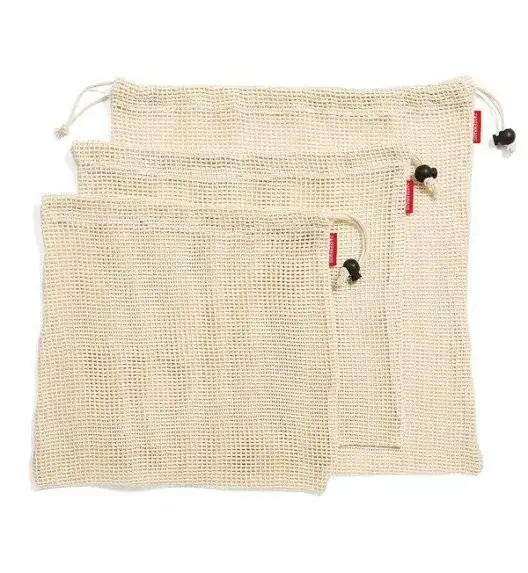 ZASSENHAUS Wielorazowe woreczki na warzywa i owoce / 3 sztuki / 3 rozmiary