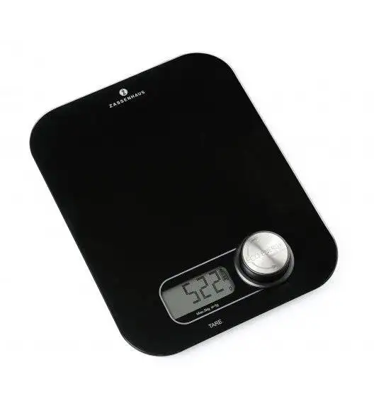 ECO ENERGY Cyfrowa waga kuchenna na dynamo / czarna / do 5 kg