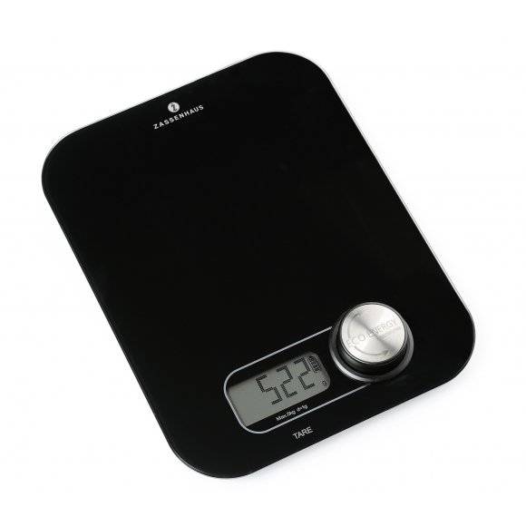 ECO ENERGY Cyfrowa waga kuchenna na dynamo / czarna / do 5 kg