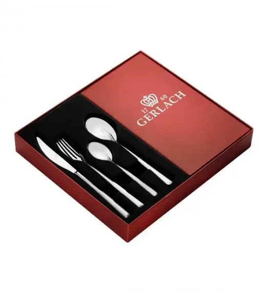 Gerlach Flames Sztućce Komplet 30 el (24+dodatki) pudełko / 6 osób / połysk