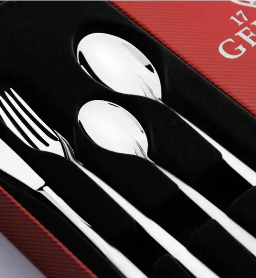 Gerlach Flames Sztućce Komplet 30 el (24+dodatki) pudełko / 6 osób / połysk