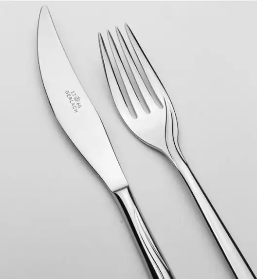 Gerlach Flames Sztućce Komplet 30 el (24+dodatki) pudełko / 6 osób / połysk