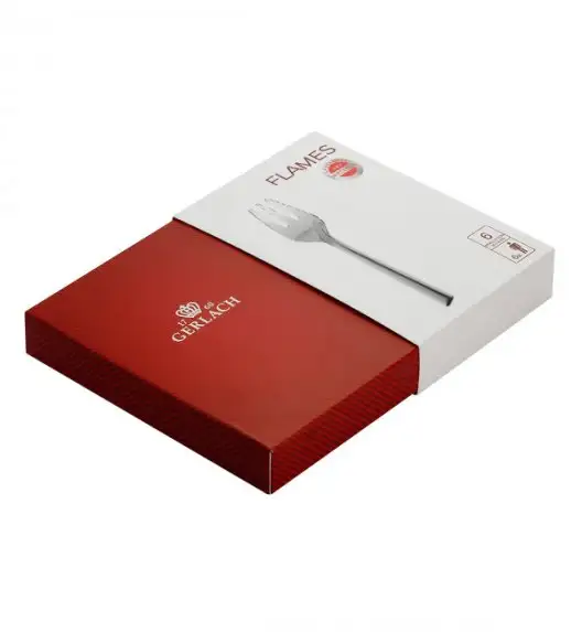 Gerlach Flames Sztućce Komplet 30 el (24+dodatki) pudełko / 6 osób / połysk