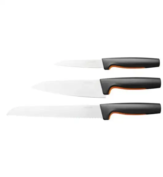 FISKARS FUNCTIONAL FORM 1057559 Komplet 3 noży kuchennych STARTER SET w pudełku / stal nierdzewna