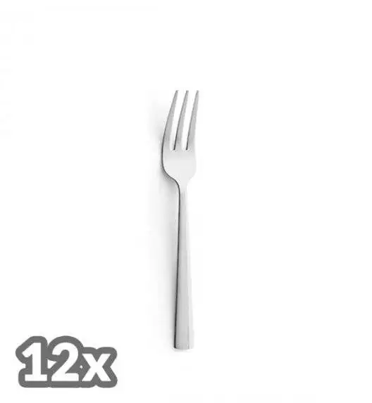 AMEFA BLISS Sztućce UE 12 x Widelczyk do ciasta 15,5 cm / połysk / stal nierdzewna 18/0