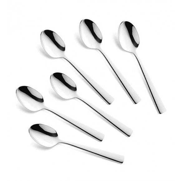 AMEFA BLISS Sztućce UE 6 x Łyżeczka do herbaty 13,3 cm / połysk / stal nierdzewna 18/0