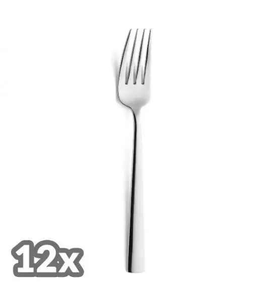 AMEFA BLISS Sztućce UE 12 x Widelec obiadowy 19,9 cm / połysk / stal nierdzewna 18/0