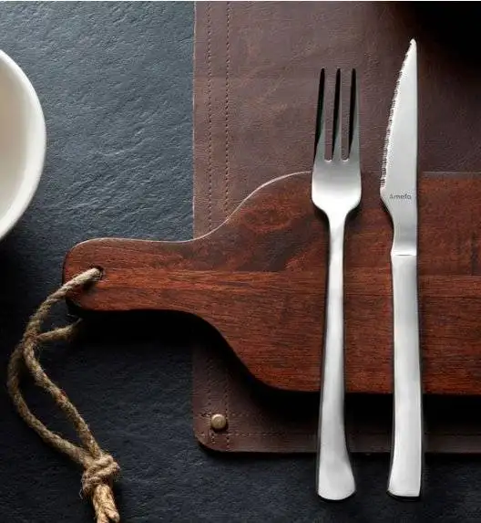 AMEFA CHULETERO Sztućce UE Widelec do steków 20,2 cm / połysk / stal nierdzewna 18/0