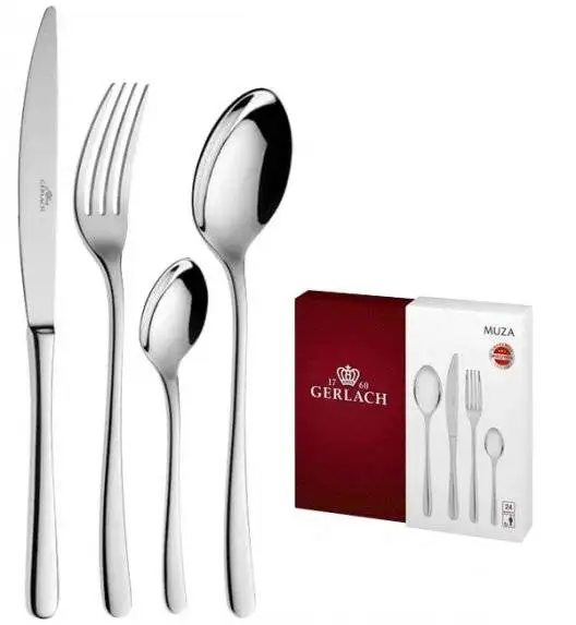 Gerlach Muza Sztućce Komplet 24 el pudełko / 6 osób / połysk
