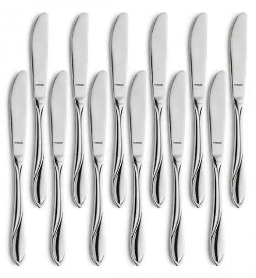 AMEFA WHISPER Sztućce UE 12 x Nóż obiadowy 21,5 cm / stal 18/0 LUZ