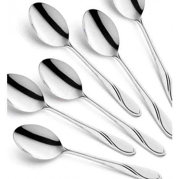 AMEFA WHISPER Sztućce UE 6 x Łyżka obiadowa 19,4 cm / stal 18/0 LUZ