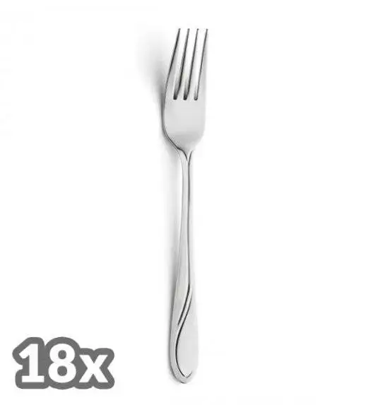 AMEFA WHISPER Sztućce UE 18 x Widelec obiadowy 19,7 cm / stal 18/0 LUZ