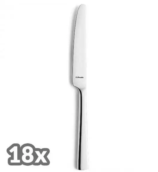 AMEFA BLISS Sztućce UE 18 x Nóż obiadowy 22,4 cm / połysk / stal nierdzewna 18/0