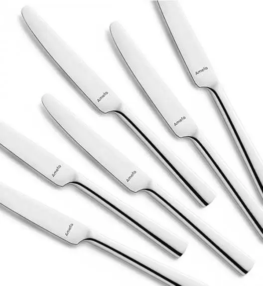 AMEFA BLISS Sztućce UE 18 x Nóż obiadowy 22,4 cm / połysk / stal nierdzewna 18/0