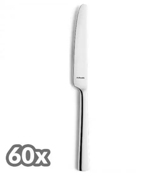 AMEFA BLISS Sztućce UE 60 x Nóż obiadowy 22,4 cm / połysk / stal nierdzewna 18/0