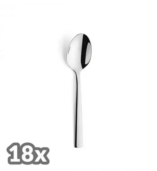 AMEFA BLISS Sztućce UE 18 x Łyżeczka do herbaty 13,3 cm / połysk / stal nierdzewna 18/0