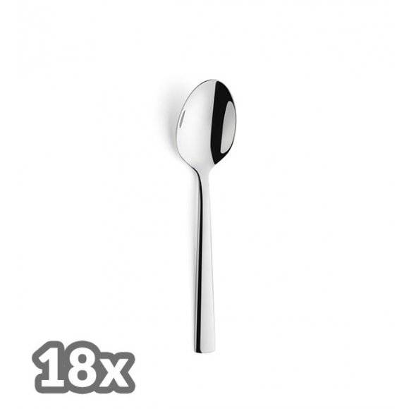 AMEFA BLISS Sztućce UE 18 x Łyżeczka do herbaty 13,3 cm / połysk / stal nierdzewna 18/0
