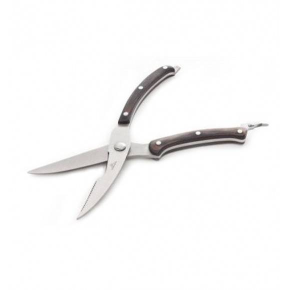 GERLACH COUNTRY Nożyce kuchenne do drobiu / drewniana rękojeść