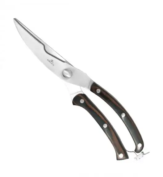 GERLACH COUNTRY Nożyce kuchenne do drobiu / drewniana rękojeść