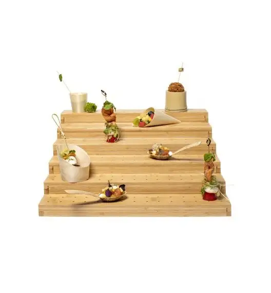 VERLO Ekspozytor na przystawki FingerFood 36,5 cm / drewno bambusowe