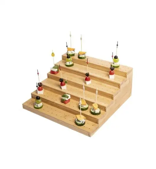 VERLO Ekspozytor na przystawki FingerFood 36,5 cm / drewno bambusowe