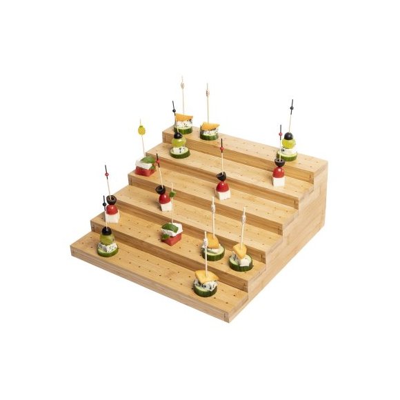 VERLO Ekspozytor na przystawki FingerFood 36,5 cm / drewno bambusowe