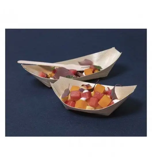 VERLO FingerFood Naczynie bambusowe łódka 10 x 20,5 cm / 50 szt.