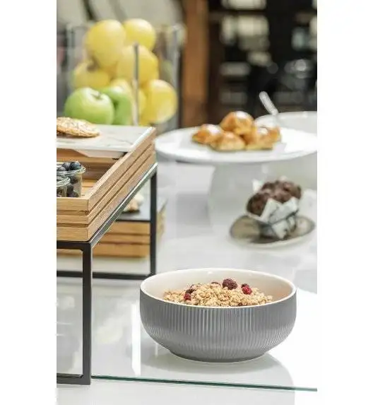 VERLO METRO Miska / salaterka 25,5 cm / szara